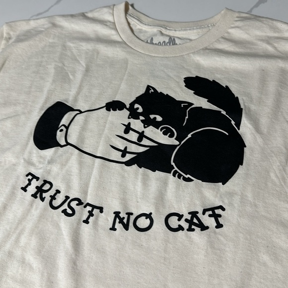 SOLD - NWOT Trust No Cat Graphic Tee - Picture 3 of 8